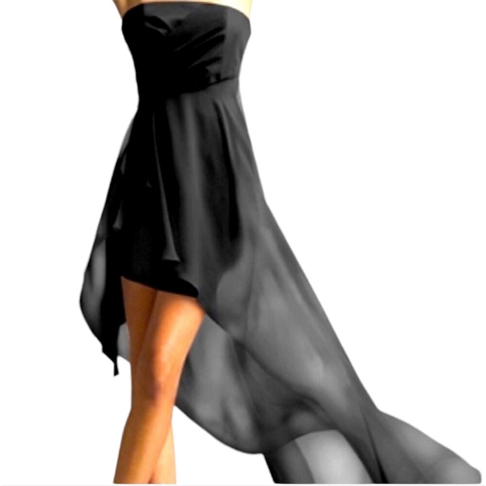 Jessica McClintock High Low Strapless Dress, 6